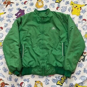 Vintage 70s Holloway Pioneer Seed Green Talon Bomber Jacket